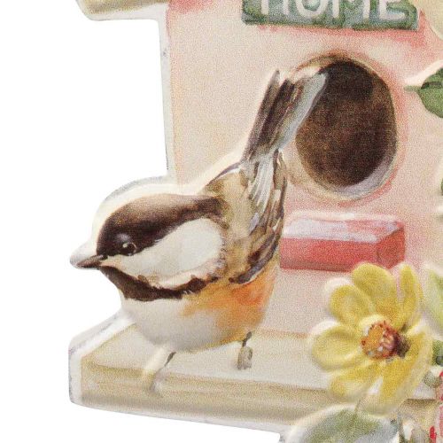Article Piquets de jardin métal oiseaux, piquets végétaux décoration nichoir 76,5cm