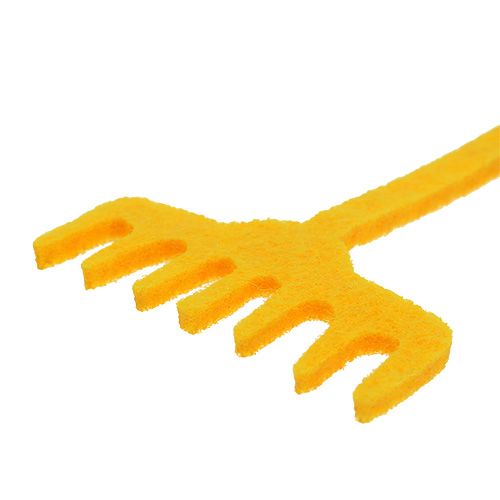 Floristik24 Outil de jardin en feutre jaune 12pcs