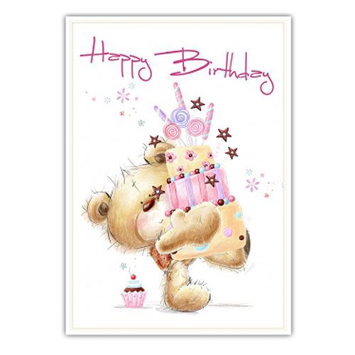 Floristik24 Carte d'anniversaire "Joyeux anniversaire" 5pcs