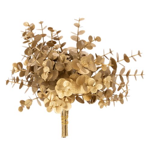Eucalyptus artificiel, branche décorative dorée pour décoration de table, 24 cm acheter | Floristik24.be