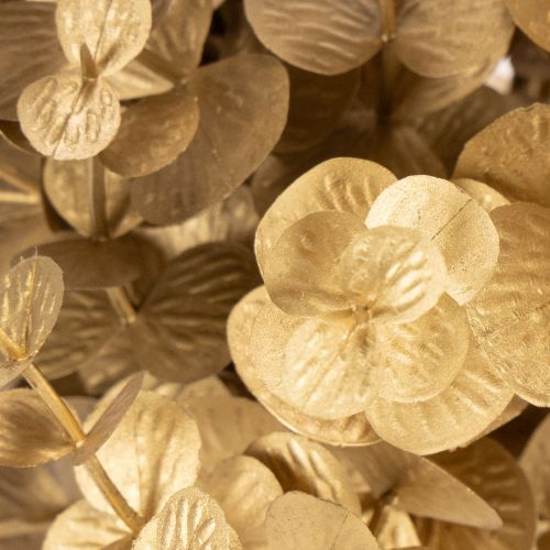 Eucalyptus artificiel, branche décorative dorée pour décoration de table, 24 cm | Floristik24.be