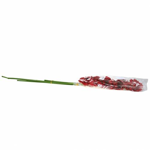 Floristik24 Gerbera rouge artificiel 62cm 6pcs