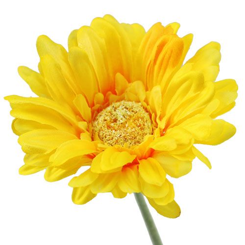 Article Gerbera artificiel jaune Ø10cm L55cm 6pcs