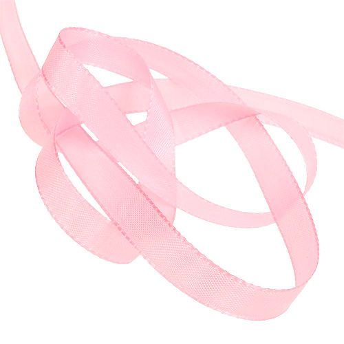 Article Ruban cadeau et décoration 8 mm x 50 m rose clair