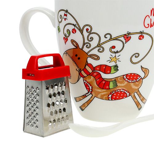 Floristik24 Tasse cadeau avec renne 1p