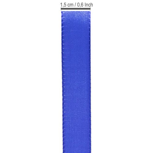 Article Ruban cadeau et décoration 15 mm x 50 m bleu foncé
