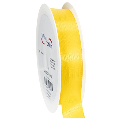 Floristik24 Ruban cadeau et décoration jaune 25 mm x 50 m