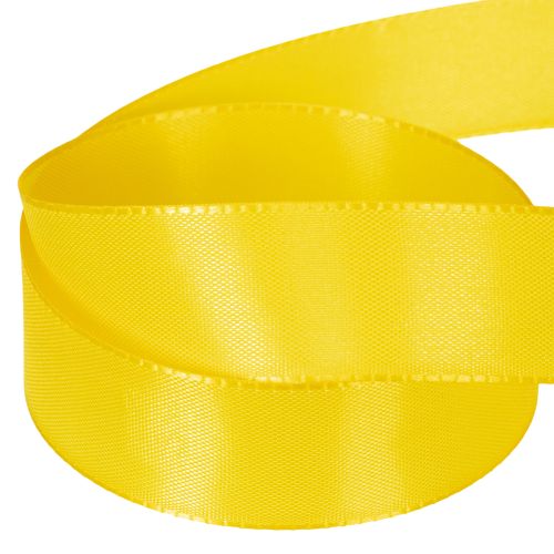 Article Ruban cadeau et décoration jaune 25 mm x 50 m