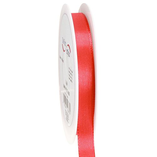 Ruban cadeau et décoration rouge 15 mm 50 m