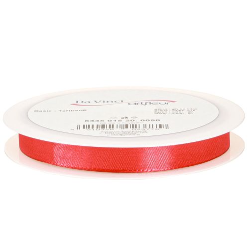 Article Ruban cadeau et décoration rouge 15 mm 50 m