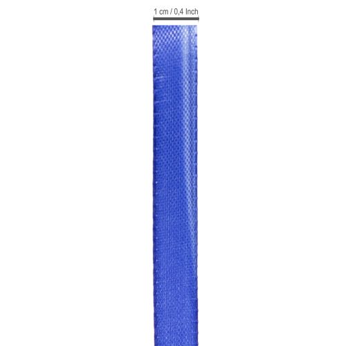 Article Ruban cadeau et décoratif, ruban en taffetas, 10 mm x 50 m, bleu foncé