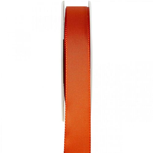 Floristik24 Ruban cadeau et décoration Ruban soie orange 25mm 50m