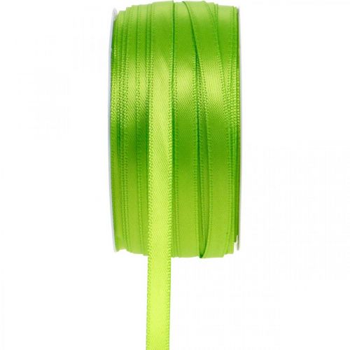 Ruban, ruban cadeau vert clair 6mm 50m
