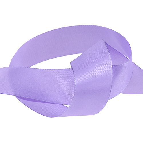 Article Ruban cadeau et décoration taffetas lilas 40mm x 50m