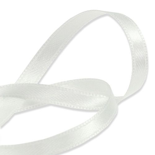 Article Ruban cadeau décoratif blanc 6 mm 50 m