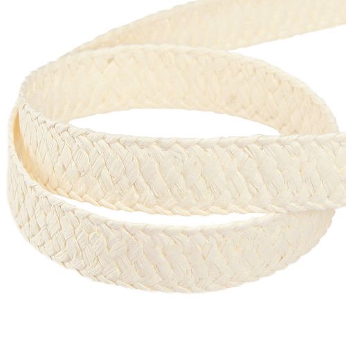 Article Ruban Cadeau Ruban En Papier Tressé Crème 20mm 10m