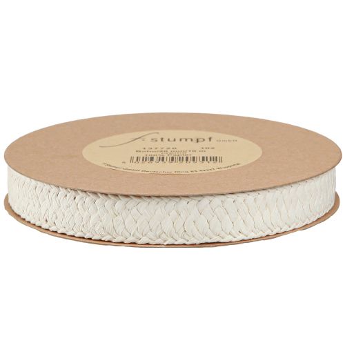Article Ruban Cadeau Ruban En Papier Tressé Crème 20mm 10m