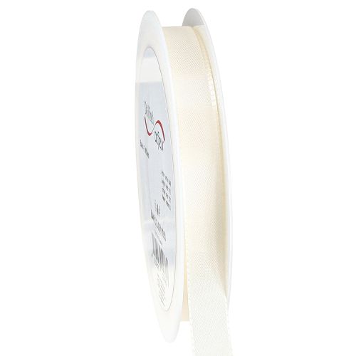 Article Ruban cadeau ruban décoratif ruban taffetas crème 15mm 50m