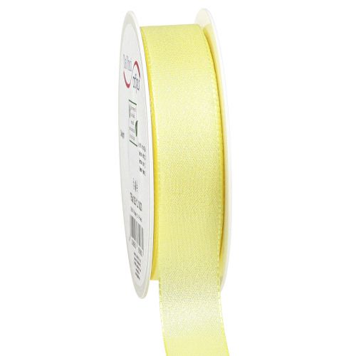 Floristik24 Ruban cadeau ruban décoratif en mica jaune scintillant 25mm 20m
