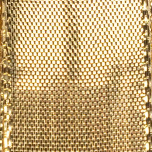 Ruban cadeau doré à bordure métallique, 25 mm de large, 25 m de long | Floristik24.be
