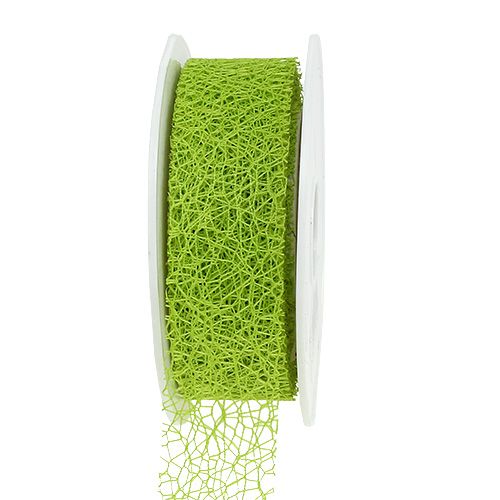 Floristik24 Ruban cadeau vert 3 cm 10 m