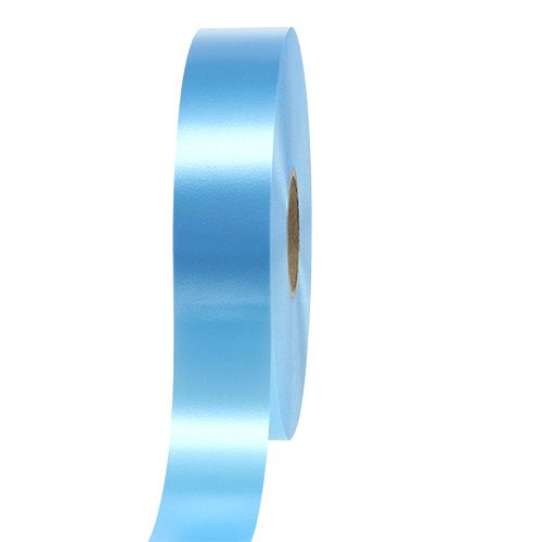 Floristik24 Ruban cadeau bleu clair 30mm 100m