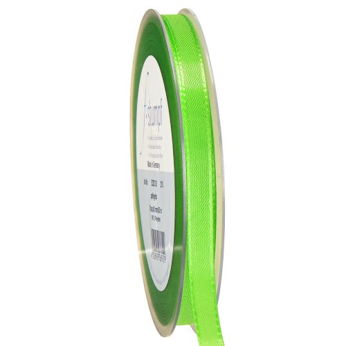 Floristik24 Ruban cadeau vert clair 8 mm 50 m