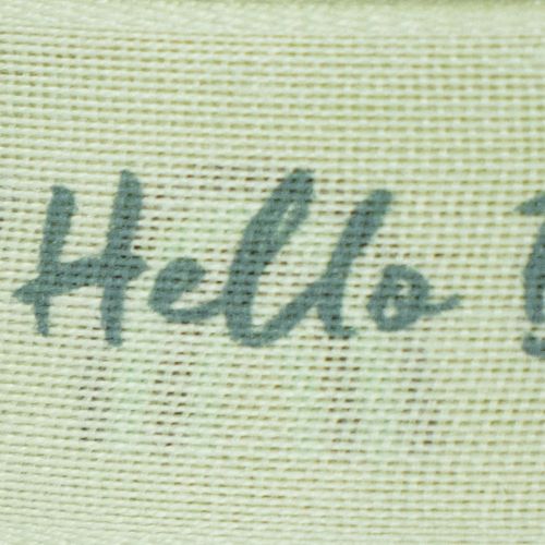 Article Ruban cadeau Hello Baby, ruban décoratif vert 25 mm 16 m
