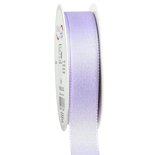 Article Ruban cadeau mica violet ruban décoratif lilas 25mm 20m