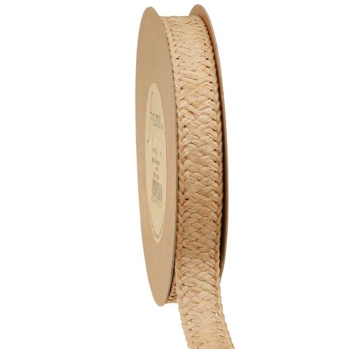 Floristik24 Ruban cadeau papier tressé ruban de papier naturel 20mm 10m