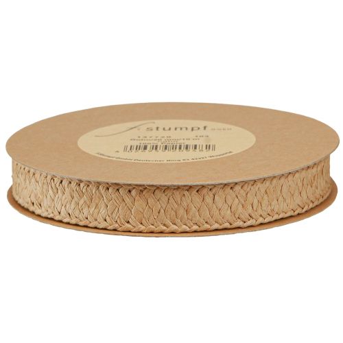 Article Ruban cadeau papier tressé ruban de papier naturel 20mm 10m