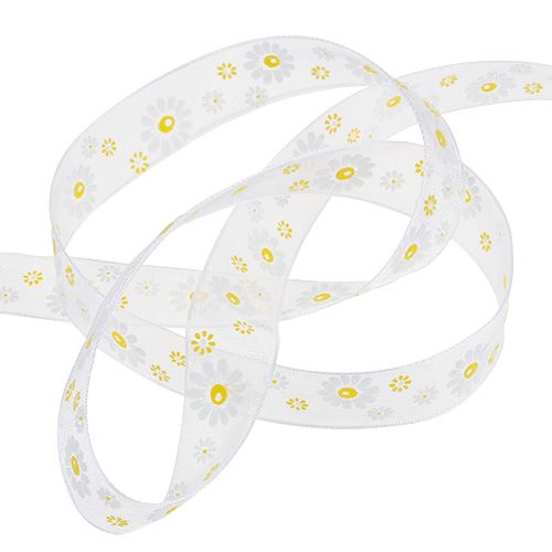 Ruban cadeau blanc 20 mm 20 m | Floristik24.be