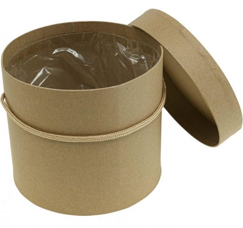 Article Coffret cadeau jardinière ronde beige Ø12.5/14.5/16.5cm lot de 3