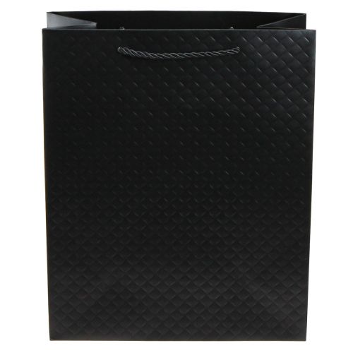 Article Sac cadeau sac cadeau noir 26×12×32cm 1 pièce