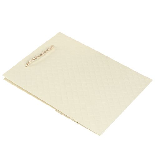 Article Sac cadeau sac cadeau en papier crème 18×10×23cm 1 pièce