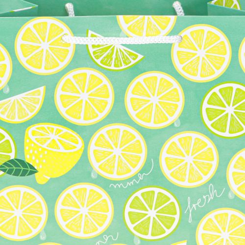 Article Sac cadeau en papier citron avec poignées 18 × 10 × 23 cm 2 pièces