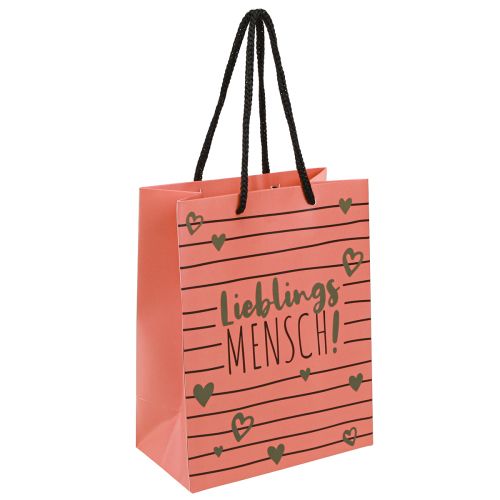 Sac cadeau avec cœurs « Personne préférée » en papier 18 × 10 × 23 cm, 2 pièces