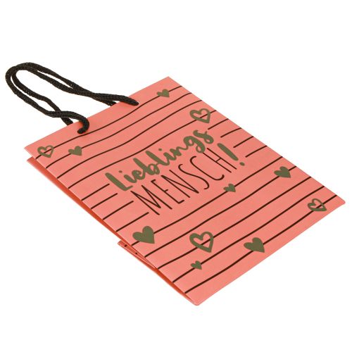 Article Sac cadeau avec cœurs « Personne préférée » en papier 18 × 10 × 23 cm, 2 pièces