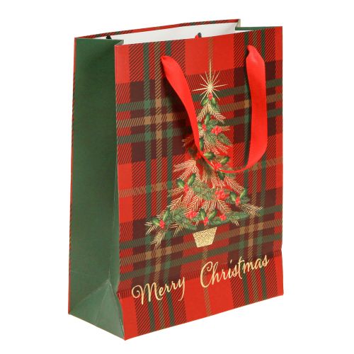Article Sacs cadeaux sapin de Noël rouge vert 18x24cm 10pcs