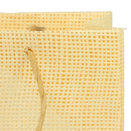 Article Sacs cadeaux papier tissé vanille orange rose 20×10×10cm 6pcs