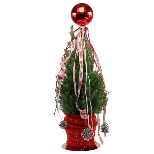 Boule de Noël en plastique petit Ø14cm rouge 1pc