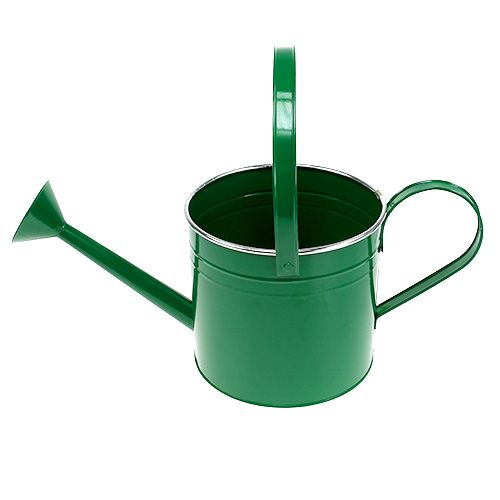 Floristik24 Arrosoir de décoration vert foncé Ø 20 cm H. 18 cm