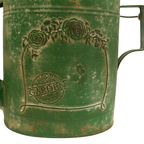 Floristik24 Arrosoir en zinc vert L 55 cm l. 21,5 cm H. 49 cm
