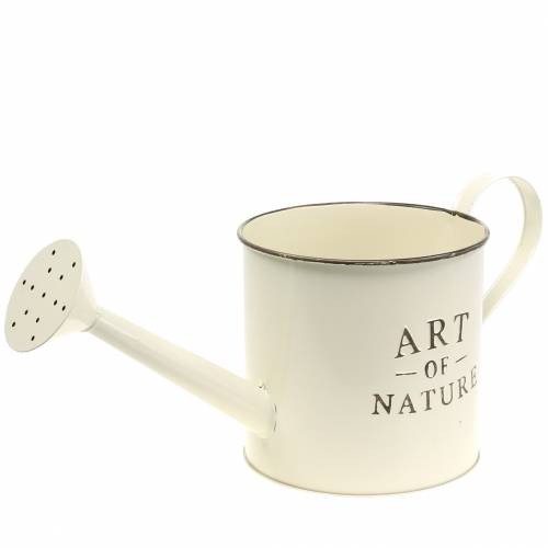 Article Pot de fleur arrosoir crème zinc Ø16,5cm H17cm