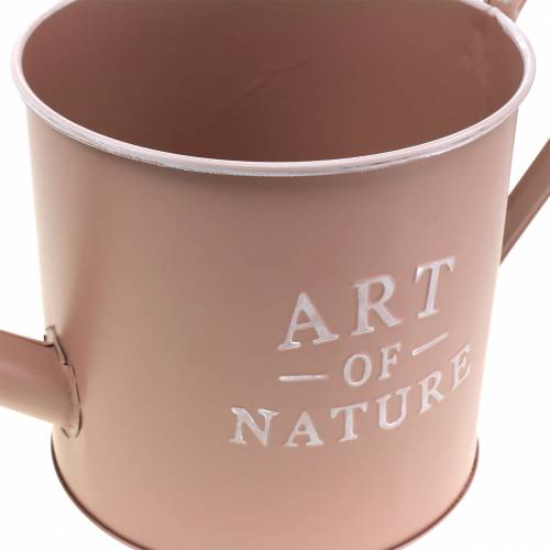Article Pot arrosoir vieux rose zinc Ø16,5cm H17cm