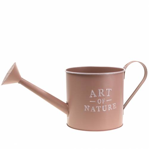 Article Pot de fleurs/arrosoir décoratif vintage, zinc rose antique, Ø 16,5 cm H 17 cm