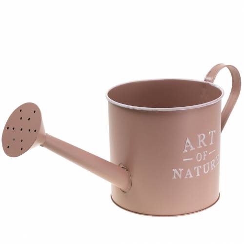 Article Pot arrosoir vieux rose zinc Ø16,5cm H17cm