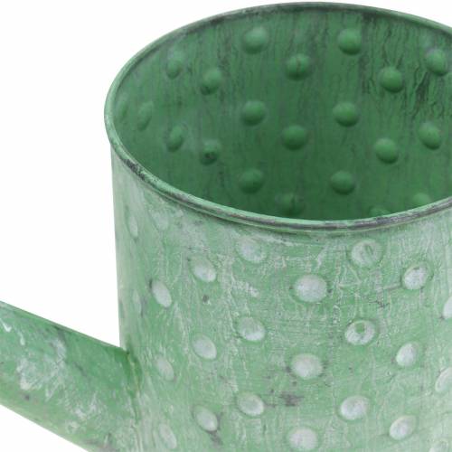 Floristik24 Arrosoir décoratif métal vert Ø12cm H13cm