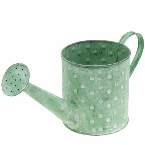 Floristik24 Arrosoir décoratif métal vert Ø12cm H13cm