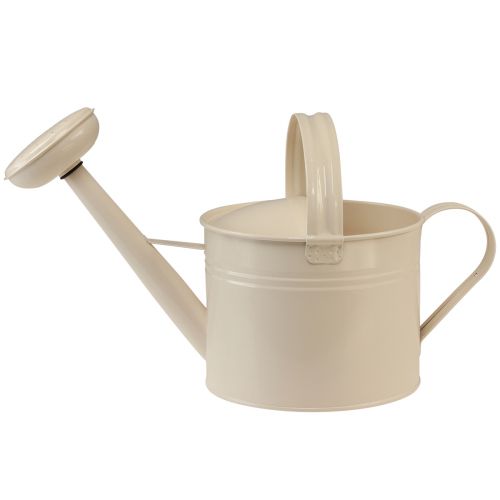 Floristik24 Arrosoir blanc crème pour décorer et planter bidon en métal H26cm 5L